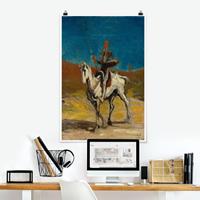 Klebefieber Poster Honoré Daumier - Don Quixote