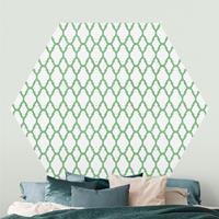 Bilderwelten Hexagon Mustertapete selbstklebend Marokkanisches Waben Linienmuster