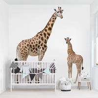 Bilderwelten Fototapete Giraffe Mutter und Kind