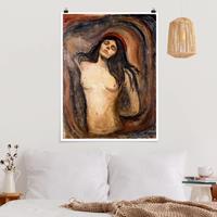 Klebefieber Poster Kunstdruck Edvard Munch - Madonna