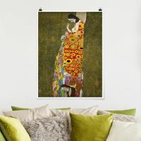 Klebefieber Poster Kunstdruck Gustav Klimt - Die Hoffnung II