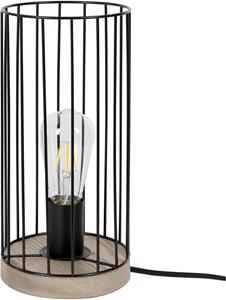 BRITOP LIGHTING Tafellamp Swan Decoratieve lamp van grenenhout, FSC-gecertificeerd, met draadkap, bijpassende LM E27 / exclusief, Made in Europe (1 stuk)