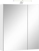 Schildmeyer Spiegelkast LAGONA Breedte 60 cm, 2-deurs, ledverlichting, schakelaar-/stekkerdoos, glasplateaus, Made in Germany