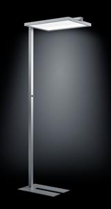 Schmitz Leuchten LED Wohnzimmer Standleuchten Paro, Grau, silber, Aluminium, 137-001-223