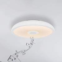 Globo LED plafondlamp Raffy luidspreker RGBW wit