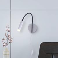 Paul Neuhaus Pure-Gemin LED wandlamp zilver