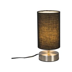 Qazqa Moderne Tafellamp Zwart Met Staal - Milo 2