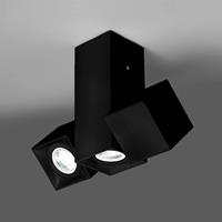 Milan IluminaciÃ³n Milan Dau spot plafondlamp 3-lamps zwart