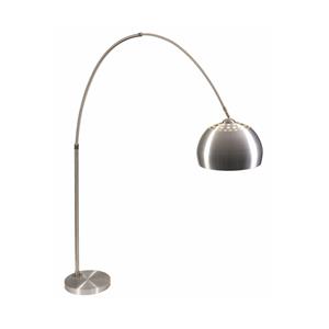 Artdelight Bobi - staanlamp zonder kap - 250 cm - mat staal