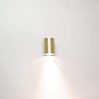 Artdelight Roulo1 - wandverlichting - 6,4 x 9 cm - mat goud