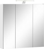 Schildmeyer Spiegelkast LAGONA Breedte 70 cm, 3-deurs, ledverlichting, schakelaar-/stekkerdoos, glasplateaus, Made in Germany