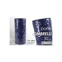 ARGONAUTA Schirmständer aus Keramik blau Blumen Design cm 50 h