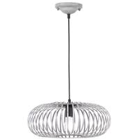 BES LED Led Hanglamp - Hangverlichting - Trion Johy - E27 Fitting - Rond - Antiek Grijs - Aluminium