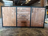 Het Steigerhouthuis Steigerhouten Dressoir Industrieel Brooklyn - 180 x 40 x 80 cm