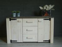 Het Steigerhouthuis Steigerhouten Dressoir Landelijk Extra - 230 x 40 x 80 cm