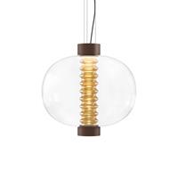 Kundalini Bolha LED hanglamp van glas, amber