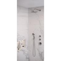 Brauer Chrome Edition complete inbouw regendouche set 9 chroom incl handdouche rond, wandarm en 20cm douchekop