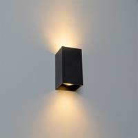 Qazqa Design vierkante wandlamp Zwart