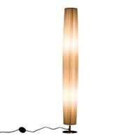 HOMCOM Stehleuchte Stehlampe Standlampe Standleuchte E27, Edelstahl+Polyester, Weiß, Φ15x120cm - weiß - 
