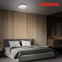 Telefunken LED-Deckenleuchte 'Newa' weiß/chromfarben Ø 29 x 6,3 cm, mit Bewegungsmelder