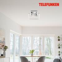Telefunken LED sensor plafondlamp frame chroom/alu 26x36cm