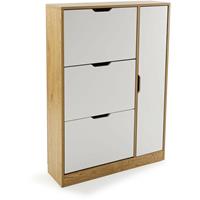 VERSA Charleroi Bequem für die Lagerung, Kommode Schlafzimmer, Sinfonier, Schuhmacher mit Kleiderschrank, Maßnahmen (bei x l x a) 117 x 80 x 23,5 cm, Holz,