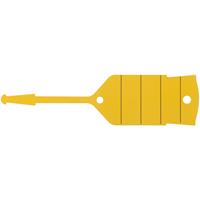 KSTOOLS KS TOOLS Schlüsselanhänger mit Schlaufe, gelb, 500 Stück