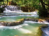 Papermoon Fototapete »Forest Waterfall Laos«, glatt