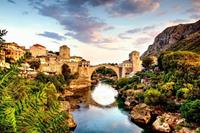 Papermoon Fotobehang Mostar oude brug Vliesbehang, eersteklas digitale print