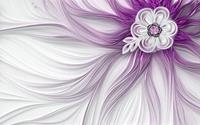 Papermoon Fototapete »Muster mit Blumen lila«, samtig, Vliestapete, hochwertiger Digitaldruck, inklusive Kleister