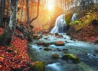 Papermoon Fotobehang Mountain river Autun Waterfall