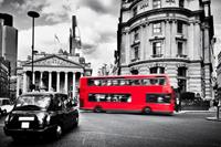 Papermoon Fotobehang Londen double-decker Vliesbehang, eersteklas digitale print