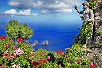 Papermoon Fotobehang Capri Island View Vliesbehang, eersteklas digitale print