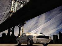 Papermoon Fototapete »Auto unter Brücke«, samtig, Vliestapete, hochwertiger Digitaldruck, inklusive Kleister