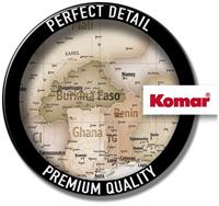 Komar Earth Map Vlies Fotobehang 350x250cm 7-Banen