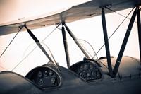 Papermoon Fototapete »Vintage Flugzeug«, samtig, Vliestapete, hochwertiger Digitaldruck