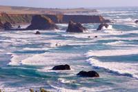 Papermoon Fotobehang Californische kust fluwelig, vliesbehang, eersteklas digitale print