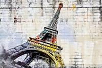 Papermoon Fototapete »Eiffelturm Graffiti«, samtig, Vliestapete, hochwertiger Digitaldruck, inklusive Kleister