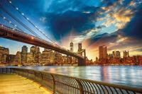 Papermoon Fototapete »Manhattan Sunset«, glatt