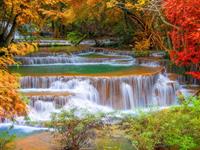 Papermoon Fototapete »Waterfall in Rain Forest«, glatt