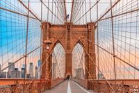 Papermoon Fototapete »Brooklyn Brücke«, samtig, Vliestapete, hochwertiger Digitaldruck, inklusive Kleister