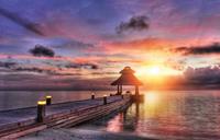 Papermoon Fotobehang Maldives Sunset