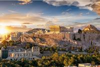 Papermoon Fototapete »Griechenland Akropolis in Athen«, samtig, Vliestapete, hochwertiger Digitaldruck, inklusive Kleister