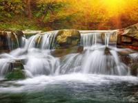 Papermoon Fotobehang Mountain Waterfall