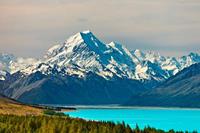 Papermoon Fotobehang Mount Cook and Pukaki Lake