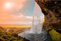 Papermoon Fotobehang Amazing Waterfall Iceland