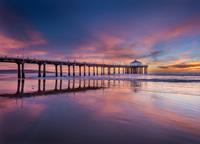 Papermoon Fotobehang Pier at Sunset