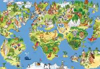 Papermoon Fototapete »Kids World Map«, glatt