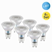 Naeve Leuchten LED-Reflektor GU10 4,6W 450lm warmweiÃŸ 6er-Set