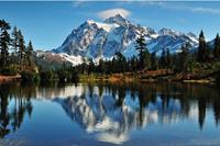 Papermoon Fotobehang Berg Shuksan Vliesbehang, eersteklas digitale print